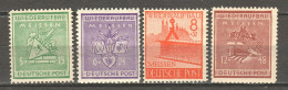 Germany Lokalausgaben Meissen 1945 Mi 35-38 MNH - Neufs