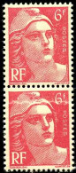 France Variétés  N°721A Paire Impression Sur Raccord  Qualité:** - Non Classificati