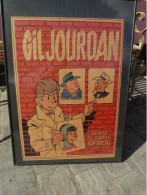 TILLIEUX - POSTERS COULEURS "GIL JOURDAN" - DUPUIS 1970 (ENCADRE) - Serigrafia & Litografia