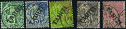 Tahiti  N°10/12/13/15/17 5 Timbres TB  Qualité:obl - Andere & Zonder Classificatie
