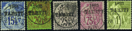 Tahiti  N°24/25/27/29/30   5 Timbres TB  Qualité:obl - Autres & Non Classés