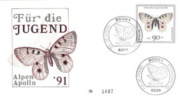 Germany:FDC, Butterflies, 1991 - 1991-2000