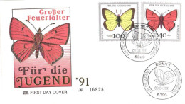 Germany:FDC, Butterflies, 1991 - 1991-2000