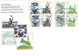 Germany:FDC, Standard Stamps, 1991 - 1991-2000