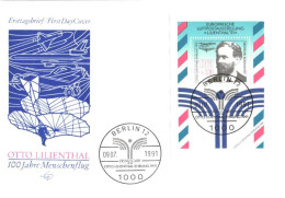 Germany:FDC, Otto Lilienthal, Airplanes, 1991 - 1991-2000