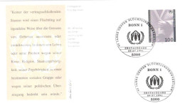 Germany:FDC, 40 Jahre Genfer Flüchtlingskonvention, 1991 - 1991-2000