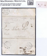 Ireland Leitrim Donegal Fermanagh 1839 Wrapper Drumkeerin To Laputa "No4" And CARRICKONSHANNON/PENNY POST - Préphilatélie