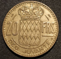 MONACO - 20 FRANCS 1951 - Rainier III - KM 131 - 1949-1956 Anciens Francs