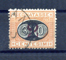 1890-91 REGNO Segnatasse Tasse (Tax) N.19 USATO, 30c. Su 2c. - Impuestos