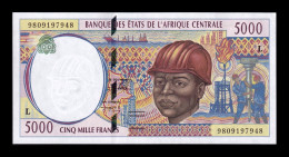 Central African States Gabón 5000 Francs 1998 Pick 404Ld Sc Unc - Gabon