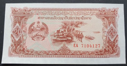 Billete De Banco De LAOS - 20 Kip, 1988  Sin Cursar - Laos