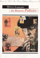 " HEROS FRANCAIS DU ROMAN POLICIER " Sur Document Officiel (4 Pages) De 1996. N° YT 3025 à 3030.DPO A SAISIR ! - Non Classés