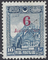 TURCHIA 1929 - Yvert 743° - Soprastampato | - Gebraucht