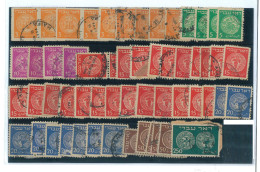 P1599 - ISRAEL 1-9, SMALL LOT OF USED VALUES WITHOUT TAB. NICE - Oblitérés (sans Tabs)