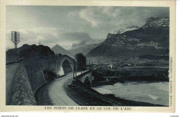 38 LES PONTS DE CLAIX Col De L'Arc Voie Ferrée Du Tram Tramway Cliché Oddoux Grenoble Sadag De France VOIR DOS - Claix