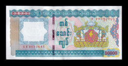 Myanmar 10000 Kyats ND (2012) Pick 82 Sc Unc - Myanmar