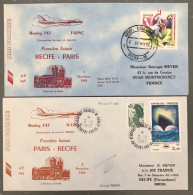 France, Premier Vol, Boeing 747 - PARIS / RECIFE 2.11.1982 - (B1337) - Premiers Vols