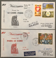 France, Premier Vol, Boeing 747 - PARIS / LE CAIRE 5.5.1979 - (B1345) - Premiers Vols