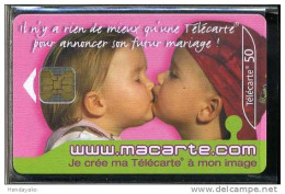 F1177B  10/2001 MACARTE.COM ROSE. FUTUR MARIAGE  50 OB2 - 2001