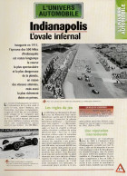 INDIANAPOLIS : L'ovale Infernal - Fiche Issue De La Collection Hachette : L'univers De L'automobile - Sonstige & Ohne Zuordnung