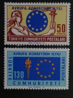 1964 TURQUIE Y&T N° 1688 & 1689 ** - 15e ANNIV. DU CONSEIL DE L'EUROPE - Ungebraucht