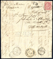 Cover 1864/65, 14 Lettere Affrancate Con 15 C. E 40 C. De La Rue E "ferro Di Cavallo" I, II E III Tipo, Tutte Usate Sull - Andere & Zonder Classificatie