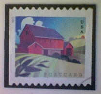 United States, Scott #5548, Used(o), 2021, Pennsylvania Barn, Postcard (36¢), Multicolored - Oblitérés