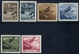 ** 1930, Flugpost, Komplette Serie 6 Werte, Postfrisch, Attest Caffaz, Mi. 108-113 / 640,- - Other & Unclassified