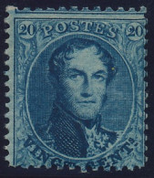 [** SUP] N° 15A, 20c Bleu,  Fraîcheur Postale - Certificat Photo Vanduffel - Cote: 660€ - 1863-1864 Medaillen (13/16)