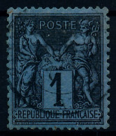 [O SUP] N° 84, 1c Noir/bleu De Prusse Avec Dentelure Et Centrage Parfaits (rare) - Signé Calves Et Maury + Certificat Ph - Otros & Sin Clasificación