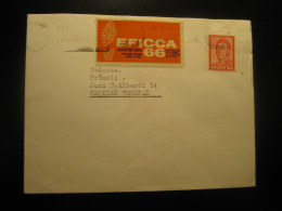 BUENOS AIRES 1966 Footwear And Leather Fair Exhibition Poster Stamp Vignette On Cancel Cover ARGENTINA - Brieven En Documenten