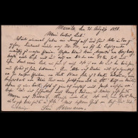 Deutsches Reich 1898: Ganzsache / Marineschiffspost | Philipinenkrise, Manila Blockade | Manila, Wilhelmshaven, Kahla (T - Autres & Non Classés