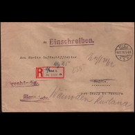 Deutsches Reich 1916: Brief / Einschreiben | Luftschiff, Marinesache, 1-Weltkrieg | Kiel, Wainoden-Kurland - Other & Unclassified