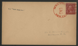 N° 229 AIR MAIL SERVICE NEW YORK 24/4/1925 FIRST FLIGHT TO MAYAGUEZ Via LOS ANGELES Voir Suite - 1c. 1918-1940 Lettres