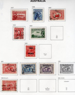 Australia 1927-32 - George V   - 10 Values Used/Obl. Timbres/Stamps - Oblitérés