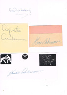 JEUX OLYMPIQUES - AUTOGRAPHES DE MEDAILLES OLYMPIQUES - CONCURRENTS DE SUEDE - - Autographes