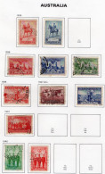 Australia 1935-40 - George V   - 11 Values Used/Obl. Timbres/Stamps - Gebruikt