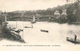 FRANCE - Les Sites De La Marne - Vue Du Pont De Chennevières En Aval - La Varenne - Carte Postale Ancienne - Chennevieres Sur Marne