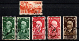 1926 - Italia Regno - Colonie - Etiopia 3 X 2 + 4 + 5 X 2 + 6 Effigie Re   ---- - Ethiopie