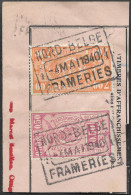 TR141+TR159 Oblit. Nord-belge Frameries Le 4 MAI 1940 (Alb Vert Lot 13) - Documentos & Fragmentos