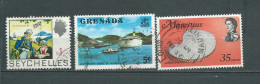 Seychelles   - Yvert N° 261 Oblitéré Je Joins 2 Timbres  Grenada Et Maurice   Ae 234 03 - Seychellen (...-1976)