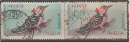 INDIA USED STAMP IN TWO DIFFERENT SHADES ON BIRD/WOOD PECKER - Collections, Lots & Séries