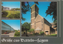 D-45711 Datteln - Hagem - Alte Ansichten - Schwimmbad - Freibad - Kirche - Beethovenplatz - Cars - Datteln