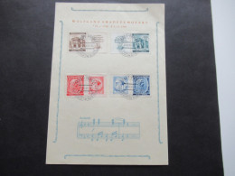 Böhmen Und Mähren 1941 Sonderblatt Mozart / Andate Mit Den Zusammendrucken Mi.Nr,79 / 82 SSt Prag 1 - Covers & Documents