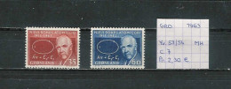 (TJ) Groenland 1963 - YT 53/54 (postfris Met Plakker/neuf Avec Charnière/MH) - Ungebraucht