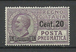 ITALY Italia 1925 Michel 215 * Rohrpost Poste Pneumatica - Poste Pneumatique