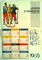 Superbe AFFICHE Calendrier Ancien Militaire De La Légion étrangère 1965 Illustrateur Burda éditions Képi Blanc Soldat - Big : 1961-70