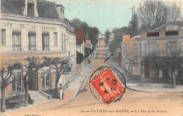 94-VILLIERS-SUR-MARNES- LA RUE DE LA STATION - Villiers Sur Marne