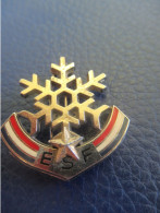 Insigne De Ski / Flocon De Neige / E S F /Beraudy Vaure / Ambert / Vers 1960 - 1980           SPO454 - Sports D'hiver