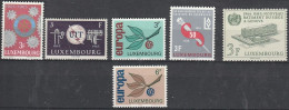 Luxembourg    .   Y&T     .    6 Timbres     .    **      .      Neuf Avec Gomme Et SANS Charnière - Unused Stamps